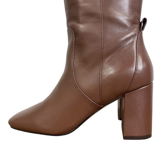 Cole Haan Chrystie Tall Leather Square Toe Block Heel Knee High Boots Size 6 - Picture 3 of 9
